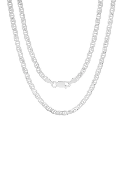 Queen Jewels Petite Italian Chain Necklace In Silver