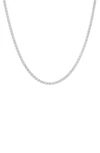 Queen Jewels Italian Chain Necklace In Silver