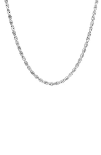 Queen Jewels Twisted Chain Necklace In Silver