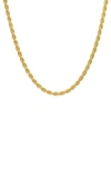 Queen Jewels Twisted Chain Necklace In Gold