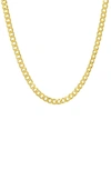 Queen Jewels Italian Curb Chain Necklace In Gold