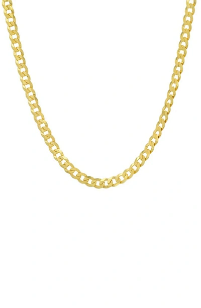 Queen Jewels Italian Curb Chain Necklace In Gold