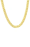 Queen Jewels Thick Italian Curb Chain Necklace In Gold