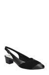 Easy Street Bates Womens Slip On Dressy Slingback Heels In Black