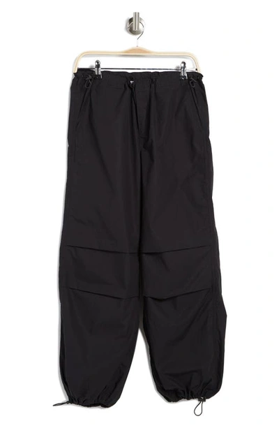 Abound Parachute Cotton Cargo Pants In Black Jet