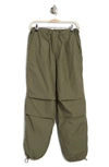 Abound Parachute Cotton Cargo Pants In Green Beetle