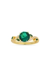 Queen Jewels Cubic Zirconia Ring In Gold