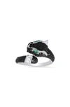 Queen Jewels Sterling Silver Pavé Cubic Zirconia Panther Bypass Ring In Silver