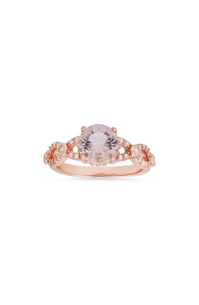 Queen Jewels Cubic Zirconia Ring In Rose Gold