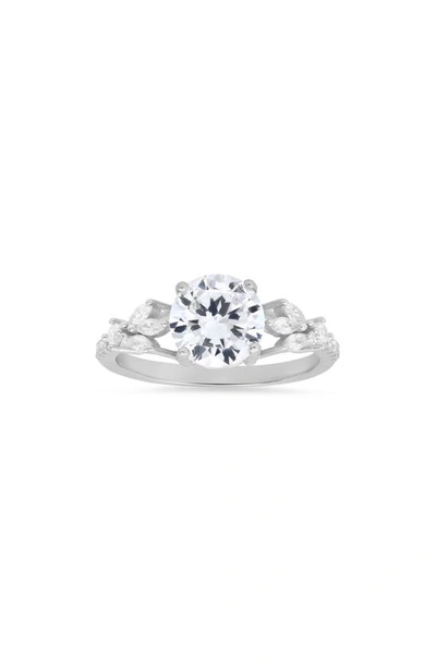 Queen Jewels Cubic Zirconia Ring In Silver