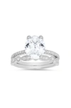 Queen Jewels 2-piece Cz Ring Set In Silver
