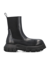 Rick Owens Black Concordians Beatle Bozo Tractor Chelsea Boots In Black