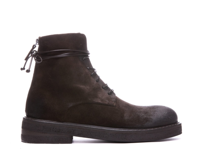 Marsèll Parrucca Leather Lace-up Boots In Brown