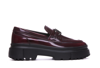 Hogan 40mm Slip-on Leather Loafers In Red