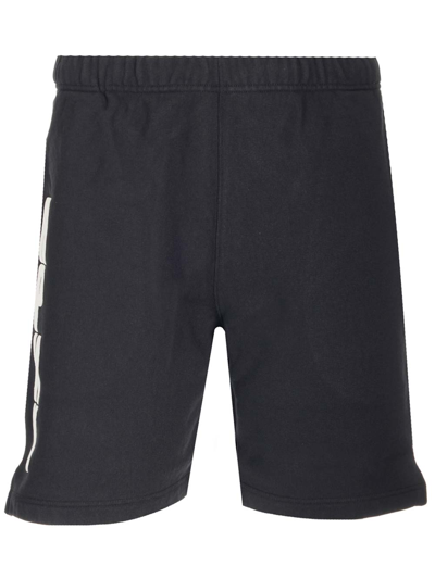 Heron Preston Hpny Cotton Sweat Shorts In 黑色