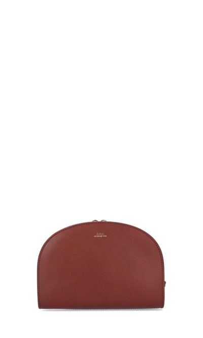 Apc Demi-lune Shoulder Bag In Leather