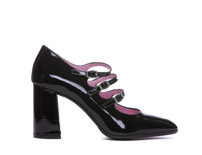 Carel Keel Patent Leather Pump In Black