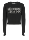MOSCHINO MOSCHINO JEANS LOGO EMBELLISHED KNITTED JUMPER