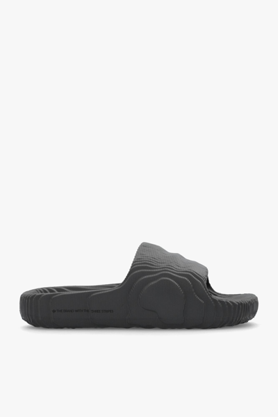 Adidas Originals Adilette 22 Slides In Drak Grey