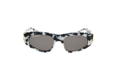 Balenciaga Eyewear Rectangular Frame Sunglasses In Multi