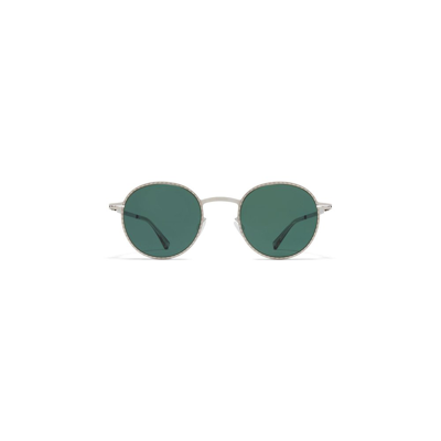 Mykita Nis Round Frame Sunglasses In Silver