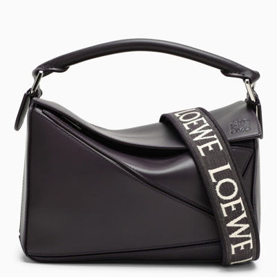 Loewe Small Bag Puzzle Aubergine In Red
