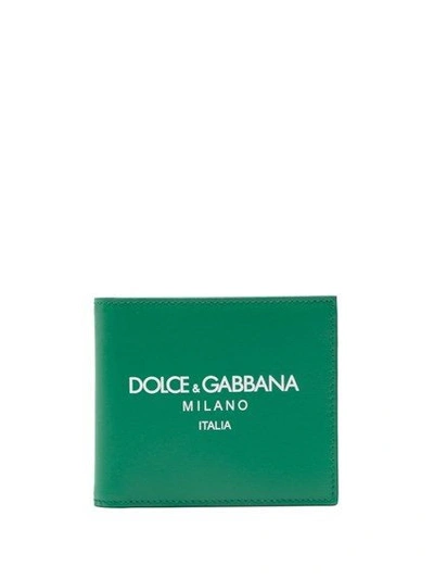 Dolce & Gabbana Wallet Logo Accessories In Green