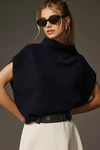 By Anthropologie Oversized Cashmere Sweater Vest In Blue