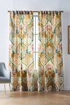 Anthropologie Besiana Curtain By  In Green Size 50" X 96"