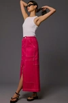 Pilcro Carpenter Maxi Skirt In Pink