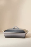 Le Creuset 4 Qt Heritage Rectangular Covered Casserole In Grey
