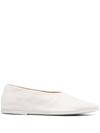 Marsèll Coltellaccio Slip-on Ballerina Shoes In White