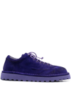 Shop Marsèll Lace-up Fastening Suede Shoes In Purple