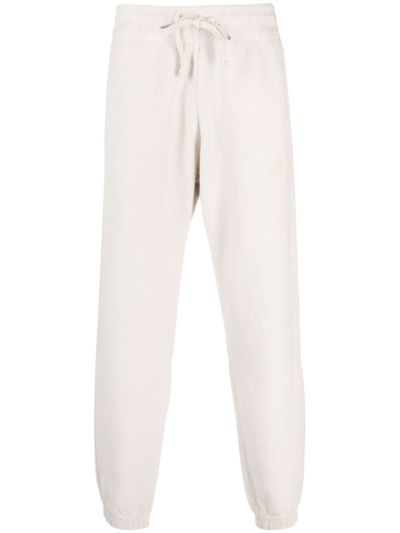 Autry Jogger Pants With Logo Patch In Neutrals