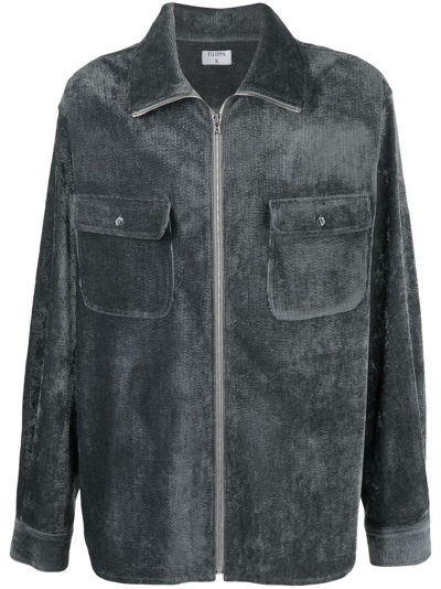 Filippa K Distressed-finish Long-sleeve Shirt In Green