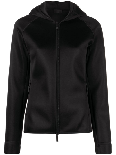 Moncler Logo-print Neoprene Jacket In Black