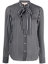 Michael Michael Kors Blouse With Bow In Black