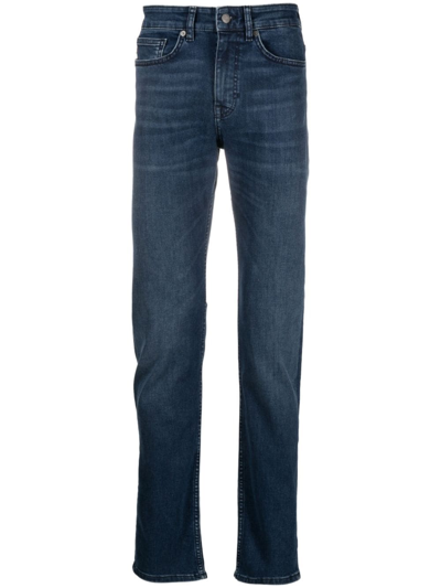 Hugo Boss Skinny Mid-waist Jeans In Blue