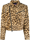 Polo Ralph Lauren Bevelyn Leopard-print Jacket In Brown