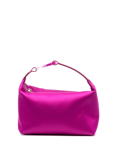 Eéra Moon Satin Top-handle Bag In Purple