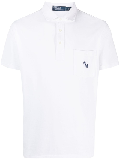 Polo Ralph Lauren Sscsclsm1-short Sleeve-polo Shirt In White