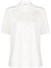 MONCLER LOGO-EMBROIDERED COTTON POLO SHIRT