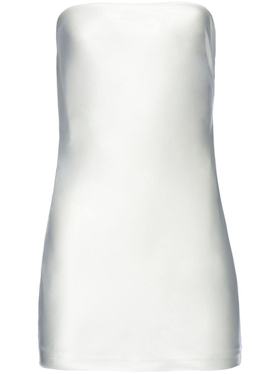 Retroféte Indiyah Strapless Mini Dress In White