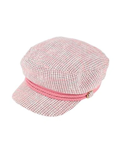 Elisabetta Franchi Woman Hat Pink Size 6 ⅞ Cotton, Acrylic, Polyester In Pink