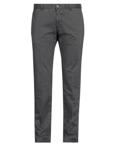 Incotex Man Pants Steel Grey Size 38 Cotton, Elastane In Brown