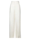 Maria Vittoria Paolillo Mvp Woman Pants Cream Size 8 Viscose, Wool In White
