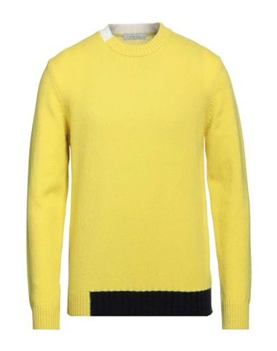 Diktat Man Sweater Yellow Size S Lambswool, Polyamide
