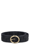 Bottega Veneta Women's Leather Belt In Blue