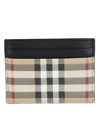Burberry Archive Beige Sandon Check-print Faux-leather Card Holder In Archive Beige