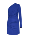 Dsquared2 Viscose One-shoulder Dress In Blue
